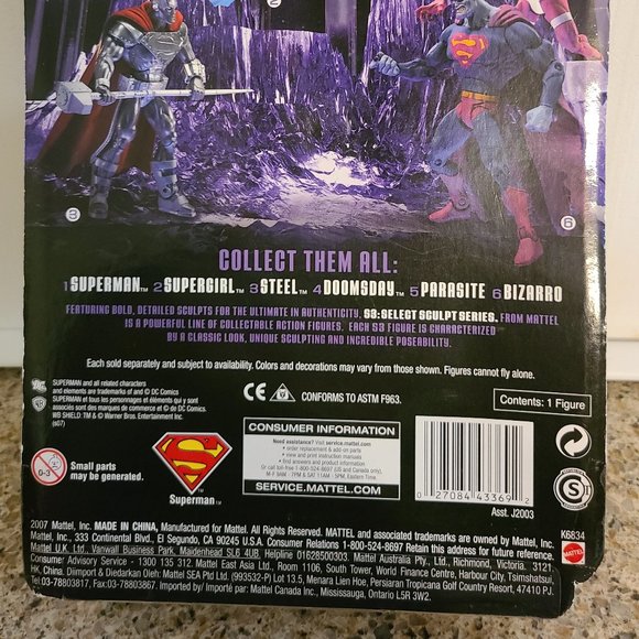 DC Super Heroes- S3 Select Sculpt Series Superman - Picture 5 of 6